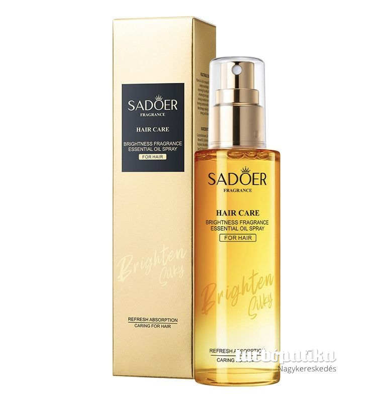 Sadoer hajápoló olaj spray 75 ml Hidratáló, fényesítő Sadoer hajápoló olaj spray 75 ml Hidratáló, fényesítő