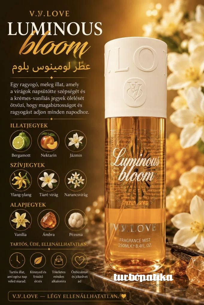 V.V. Love testpermet Luminous bloom (női illat) 250 ml VL9250-4 V.V. Love testpermet Luminous bloom (női illat) 250 ml VL9250-4