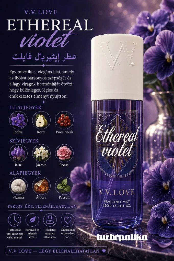  V.V. Love testpermet Ethereal violet (női illat) 250 ml VL9250-5 