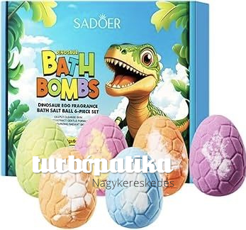 Sadoer dinoszaorusz fürdőbomba meglepetés játékkal (120 gr x 6 db) Sadoer dinoszaorusz fürdőbomba meglepetés játékkal (120 gr x 6 db)