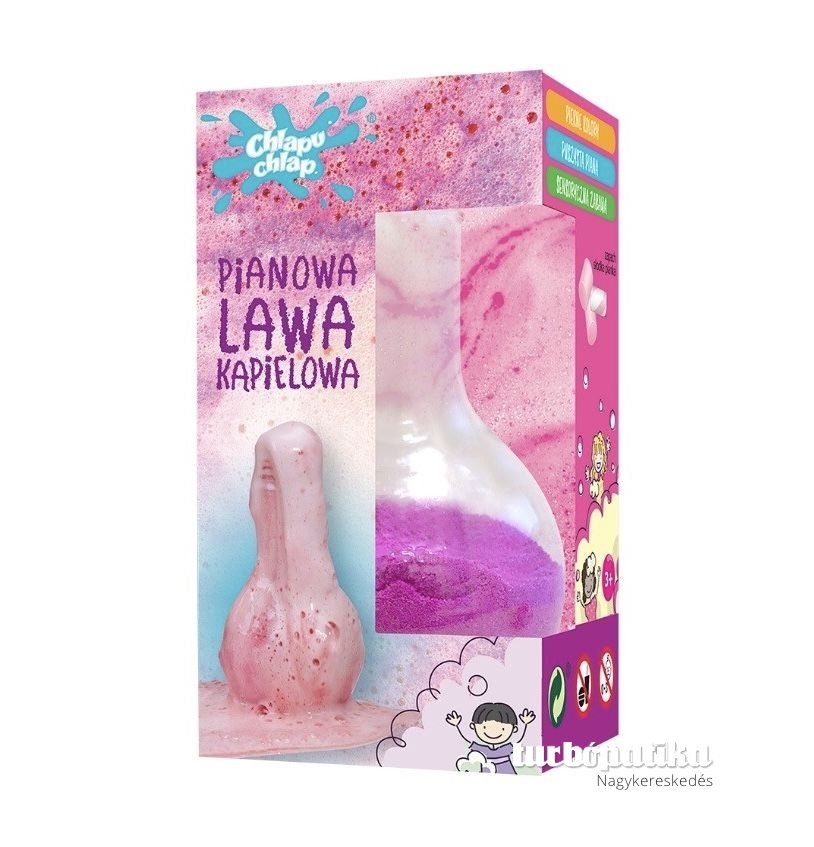 Chlapu Chlap Láva hab gyermek fürdőbomba rágógumi illattal 50 g