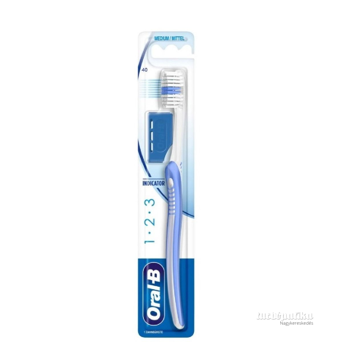Oral B fogkefe 1.2.3 medium védőkupakos Oral B fogkefe 1.2.3 medium védőkupakos