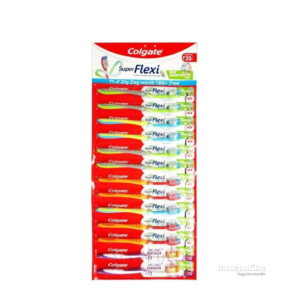 Colgate fogkefe Super Flexi Medium 11+2 / lap