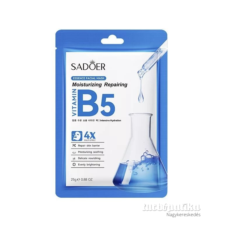 Sadoer hidratáló B5-vitaminos fátyolmaszk 25 g SD39804 