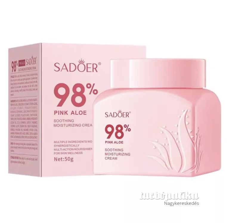 Sadoer hidratáló arckrém 98% pink aloe kivonattal 50 g SD86952