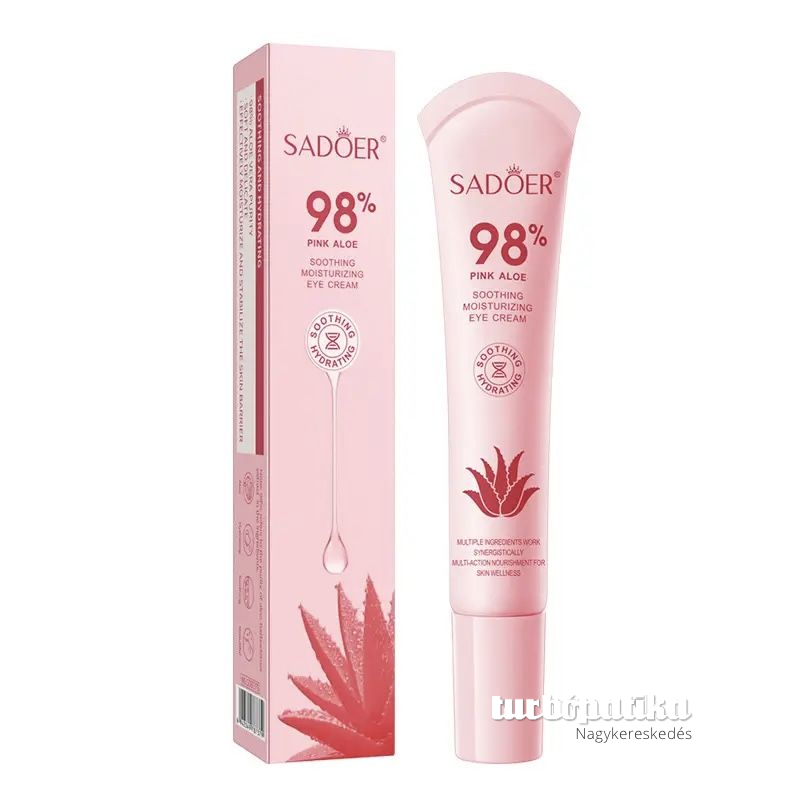 Sadoer szemkörnyékápoló krém 98% pink aloe kivonattal 20 g SD87379 Sadoer szemkörnyékápoló krém 98% pink aloe kivonattal 20 g SD87379