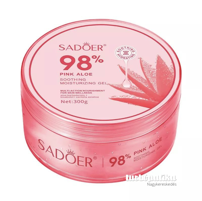 Sadoer többfunkciós hidratáló zselé 98% pink aloe kivonattal 300 g SD87409 Sadoer többfunkciós hidratáló zselé 98% pink aloe kivonattal 300 g SD87409