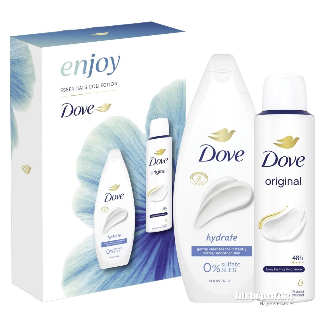 Dove ajándékcsomag Hydrate (tusfürdő + dezodor)
