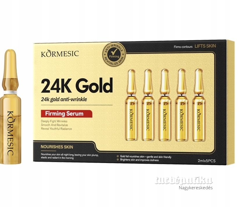 Kormesic 24K Gold ránctalanító ampulla szérum 2ml x 5 db Kormesic 24K Gold ránctalanító ampulla szérum 2ml x 5 db